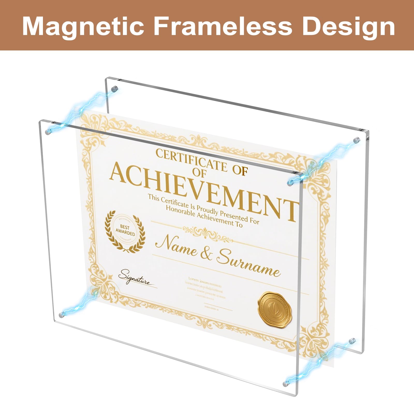 HONTUU clear acrylic frame highlights photos with crystal-clear display