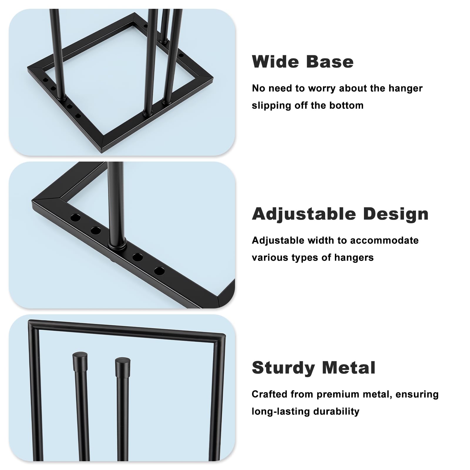 HONZUEN 32 inch hanger holder in closet maximizing vertical storage efficiency.