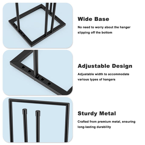 HONZUEN 32 inch hanger holder in closet maximizing vertical storage efficiency.
