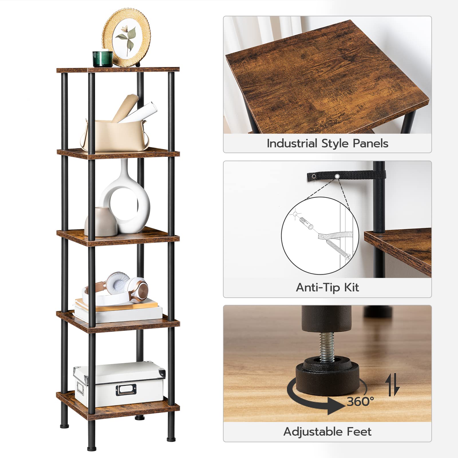 HOOBRO kitchen corner shelf provides compact storage solutions