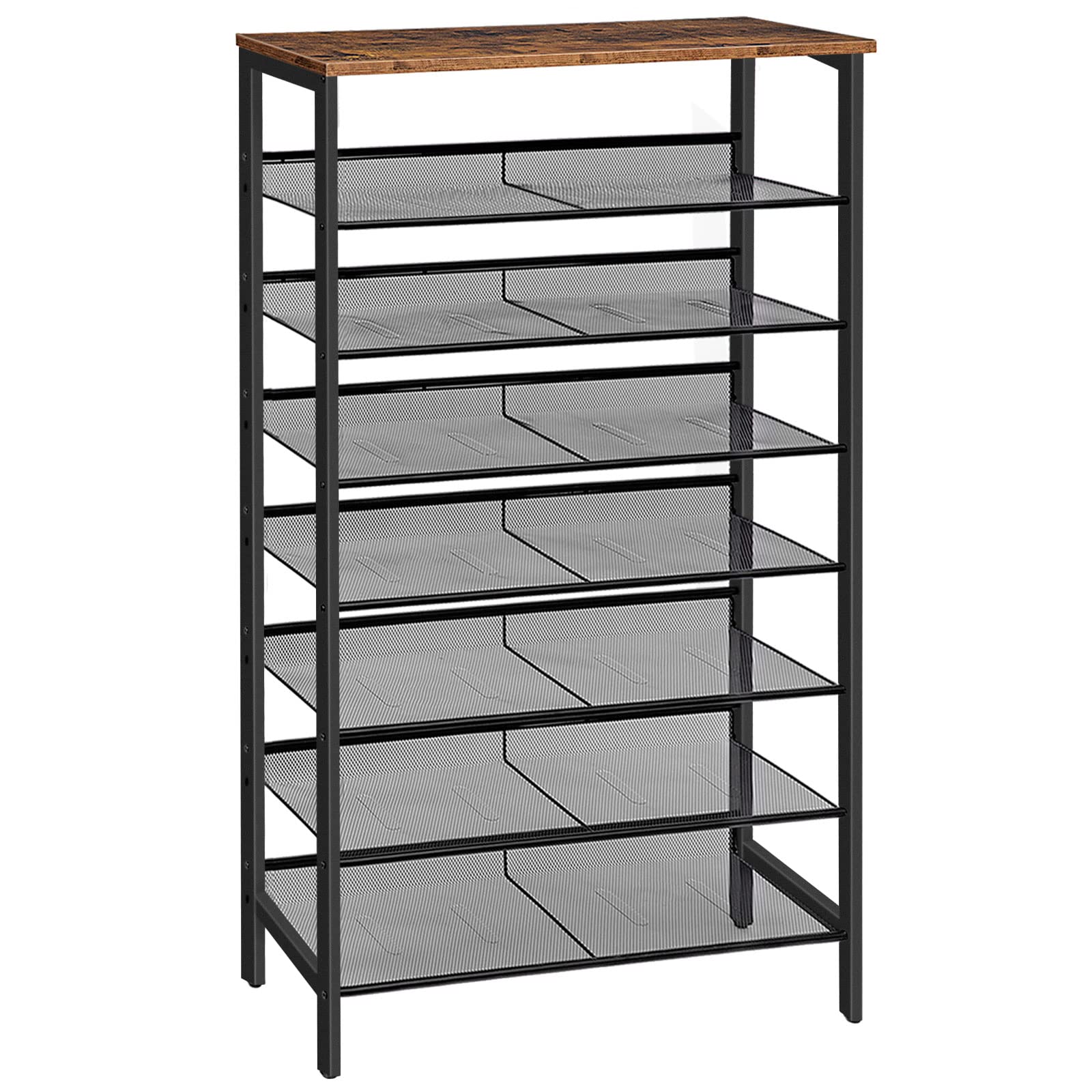 HOOBRO 8-tier shoe rack at the front door keeps entryway tidy and welcoming