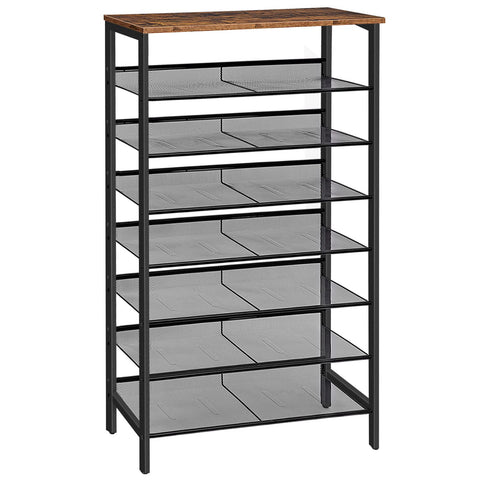 HOOBRO 8-tier shoe rack at the front door keeps entryway tidy and welcoming