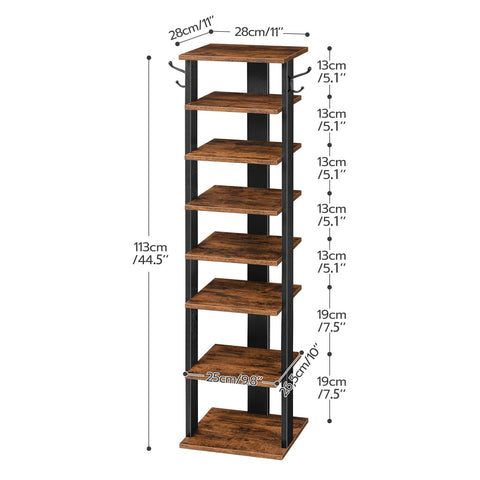 HOOBRO rack sturdy particleboard construction supports daily use.