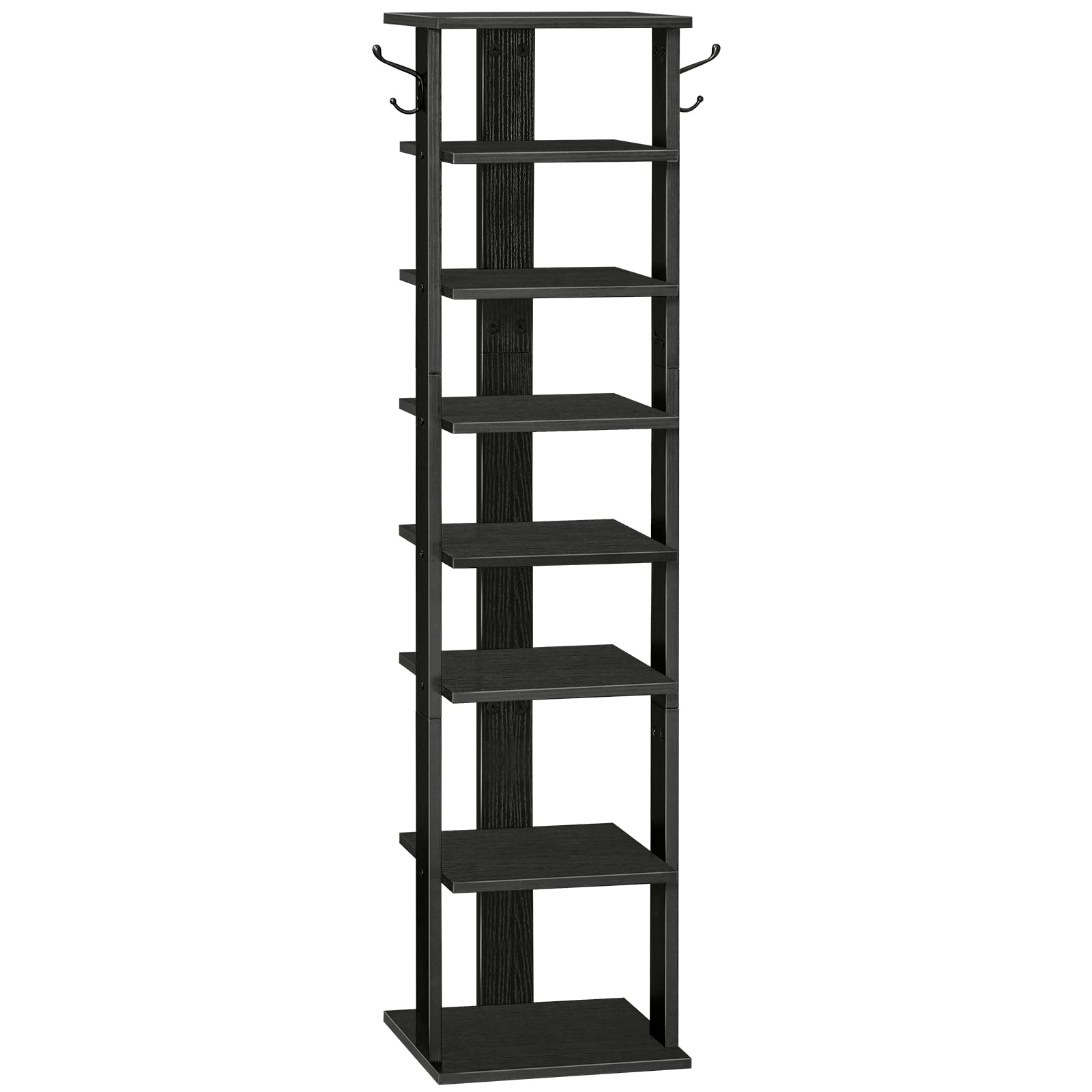 HOOBRO 8-tier vertical shoe rack front view showing compact entryway storage