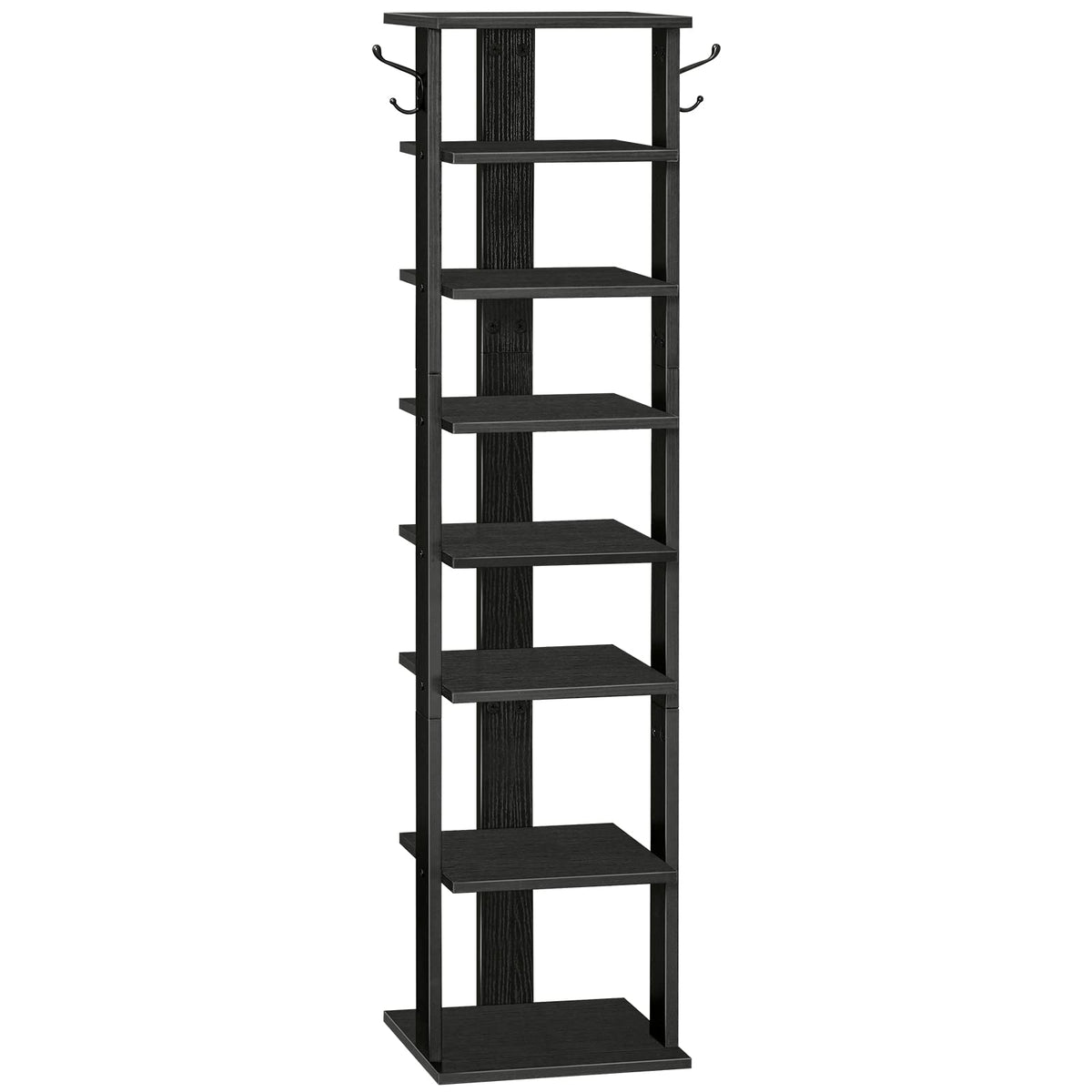 HOOBRO 8-tier vertical shoe rack front view showing compact entryway storage