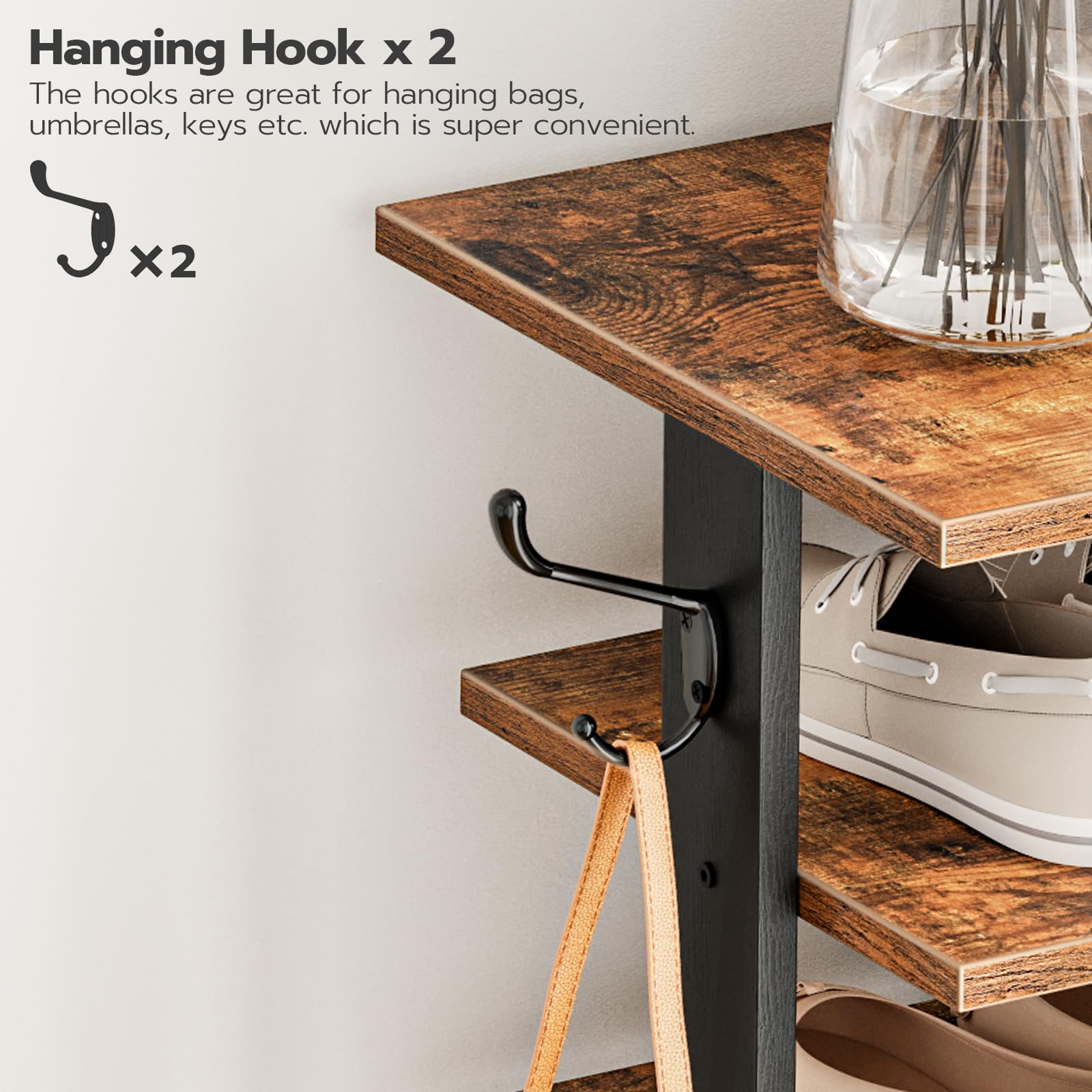 HOOBRO rack bottom with extra-large base emphasizing stability