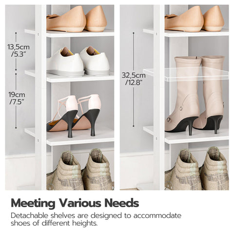 HOOBRO anti-tip base provides stable footing on various floor surfaces.