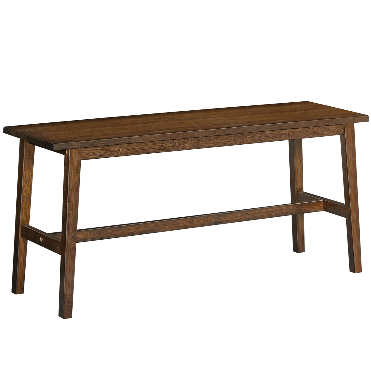 HOOBRO 39.3'' Bamboo Dining Bench in mocha finish provides sturdy dining seating