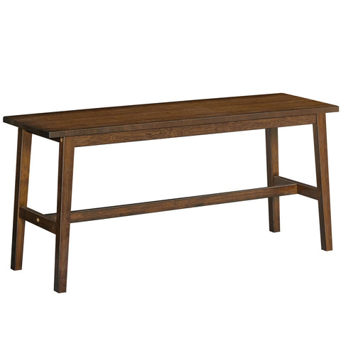 HOOBRO 39.3'' Bamboo Dining Bench in mocha finish provides sturdy dining seating