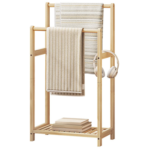 HOOBRO rack keeps towels dry and neatly displayed after showers.