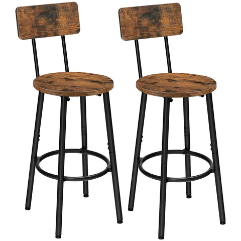HOOBRO bar stool with round back for ergonomic comfort at the island.