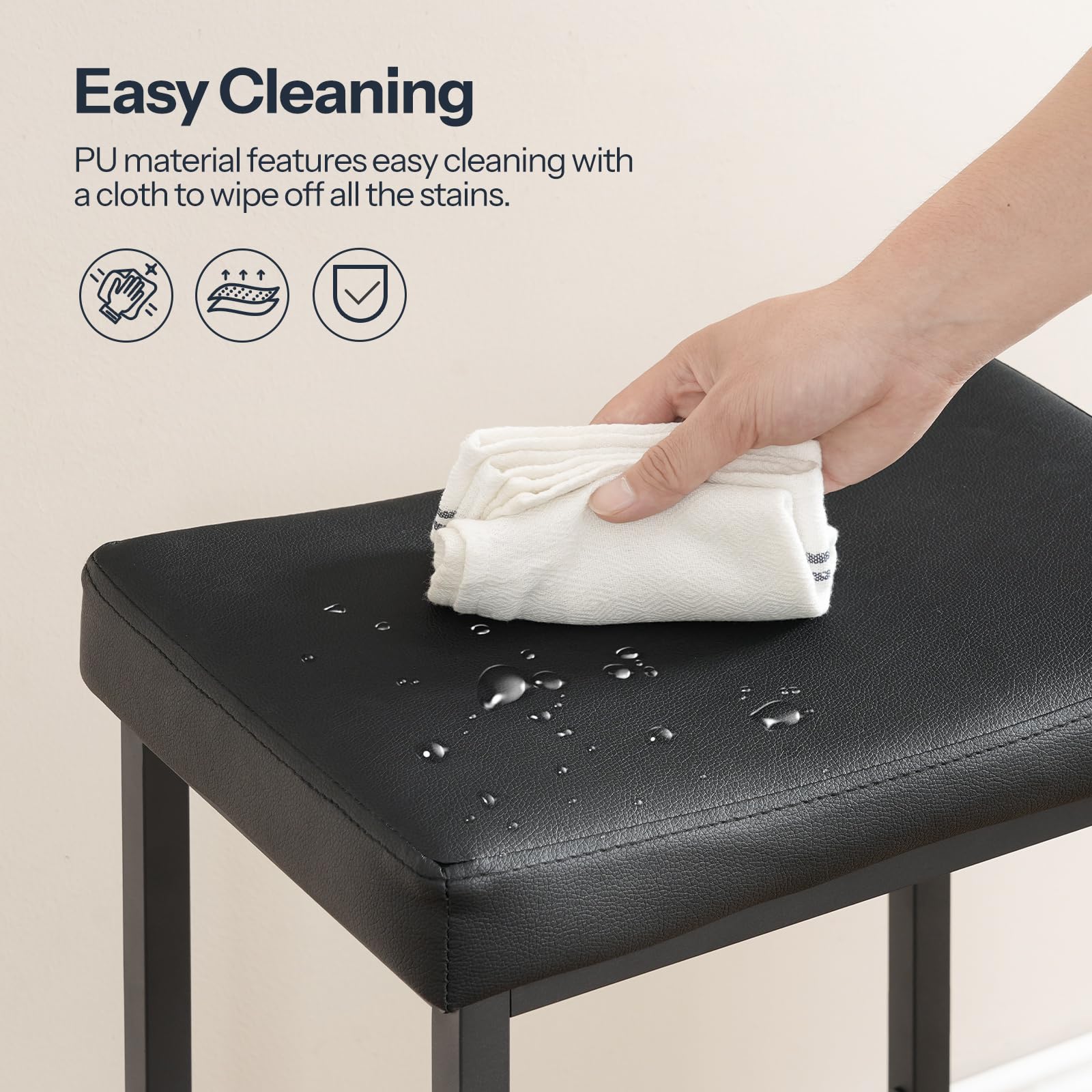 HOOBRO bar stool capacity up to 265 pounds for reliability