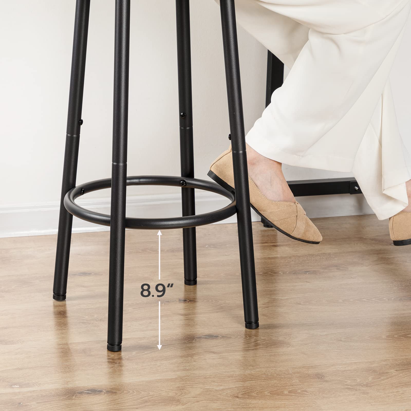 HOOBRO Bar Stools assembly in minutes with numbered parts