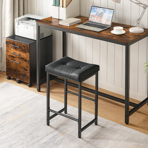 HOOBRO bar stools compact dimensions fit tight spaces under counters