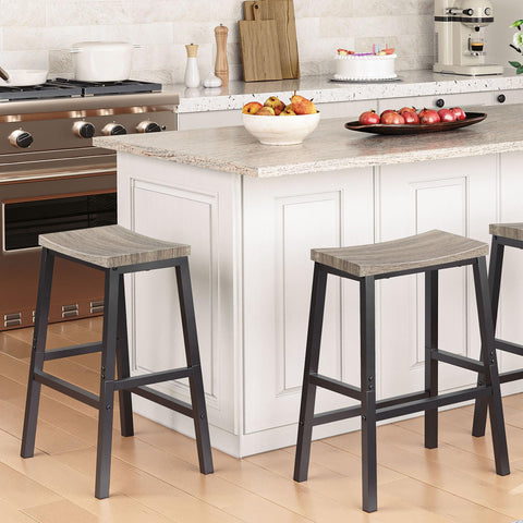 Durable HOOBRO bar stools with particleboard and iron construction
