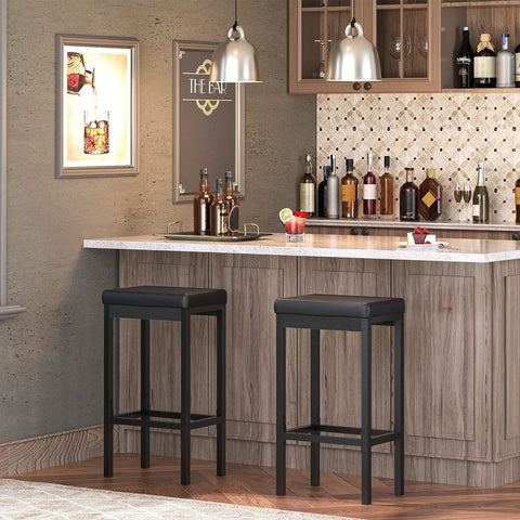 HOOBRO bar stools are easy to clean thanks to durable PU material.