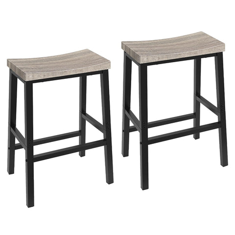 HOOBRO bar stools with ergonomic saddle seat for long seating comfort