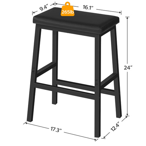 HOOBRO bar stools with ergonomic-support design to help posture during meals