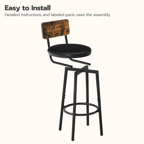 HOOBRO stools show floor-protecting adjustable feet.