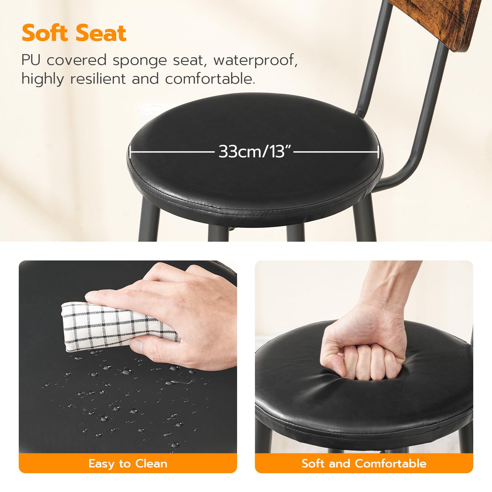 HOOBRO circular footrest design promotes comfortable foot placement.