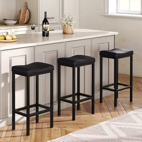 HOOBRO bar stools height 24-8 inch fit standard counters