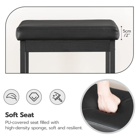 HOOBRO bar stools measure 24.8 inches high for standard counters.