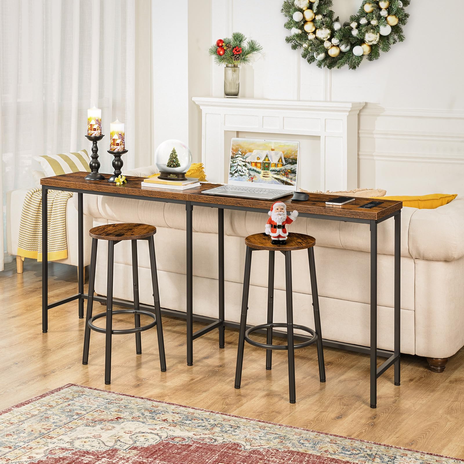 HOOBRO Bar Stools living room setup as cozy rest spot