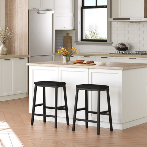 HOOBRO bar stools matte-pu-finish that resists stains and cleans easily