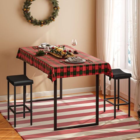 HOOBRO bar stools metal frame ensures strong stability
