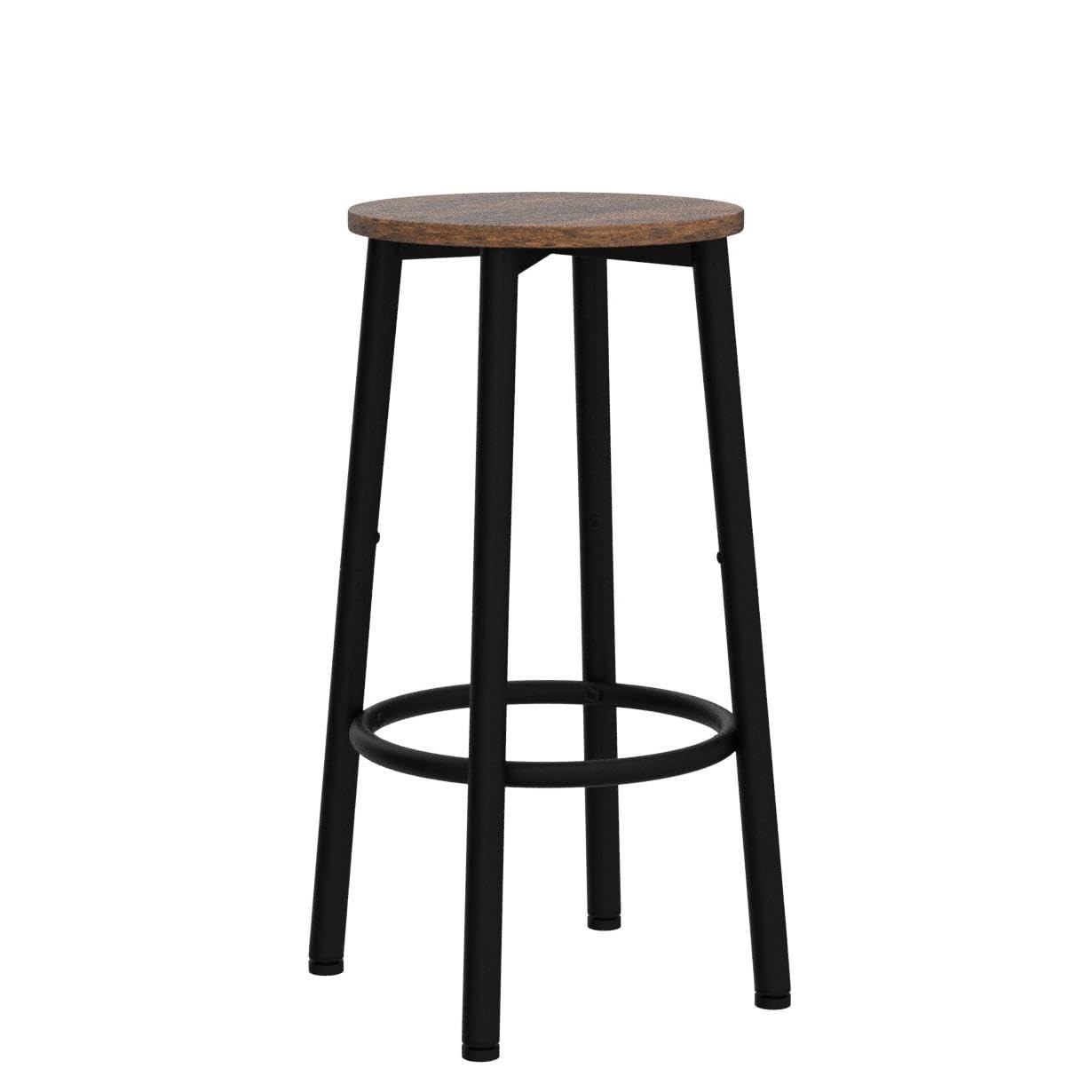 HOOBRO Bar Stools metal legs close-up shows thickened frame and footrest ring