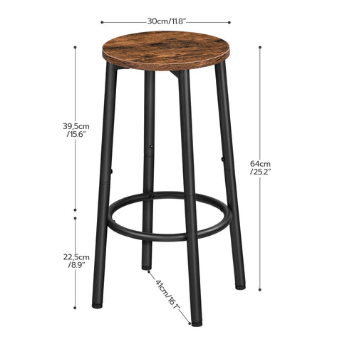 HOOBRO Bar Stools particleboard top close-up highlights smooth surface and easy cleaning