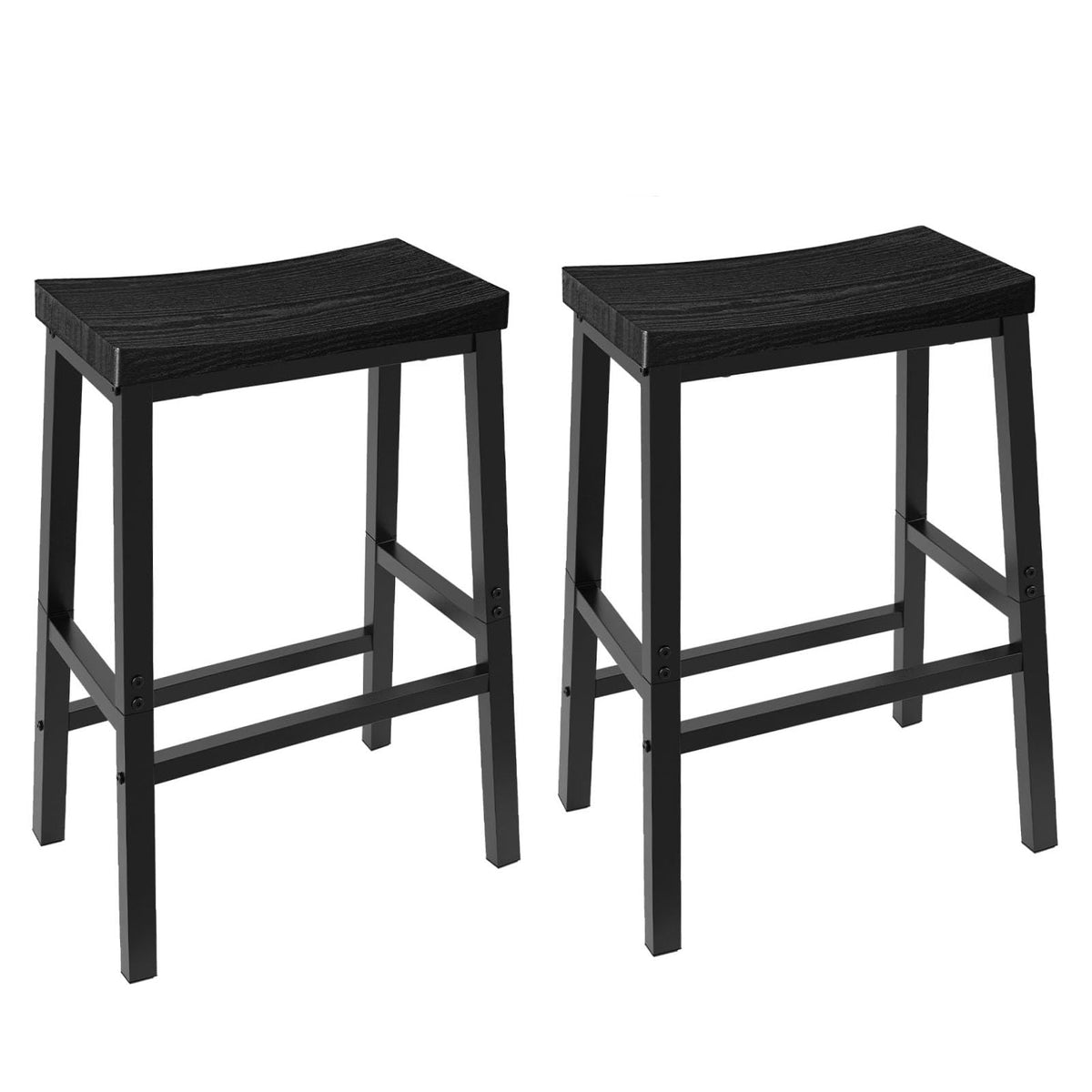 HOOBRO bar stool saddle-seat close-up highlighting ergonomic comfort.