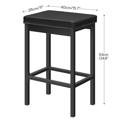 HOOBRO bar stools save space by tucking under bars when not in use.