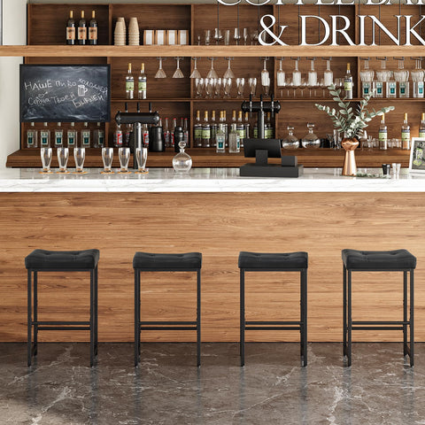 HOOBRO bar stools space-saving design for small kitchens and bars