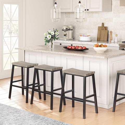 HOOBRO bar stools with two-height adjustability for personalized comfort