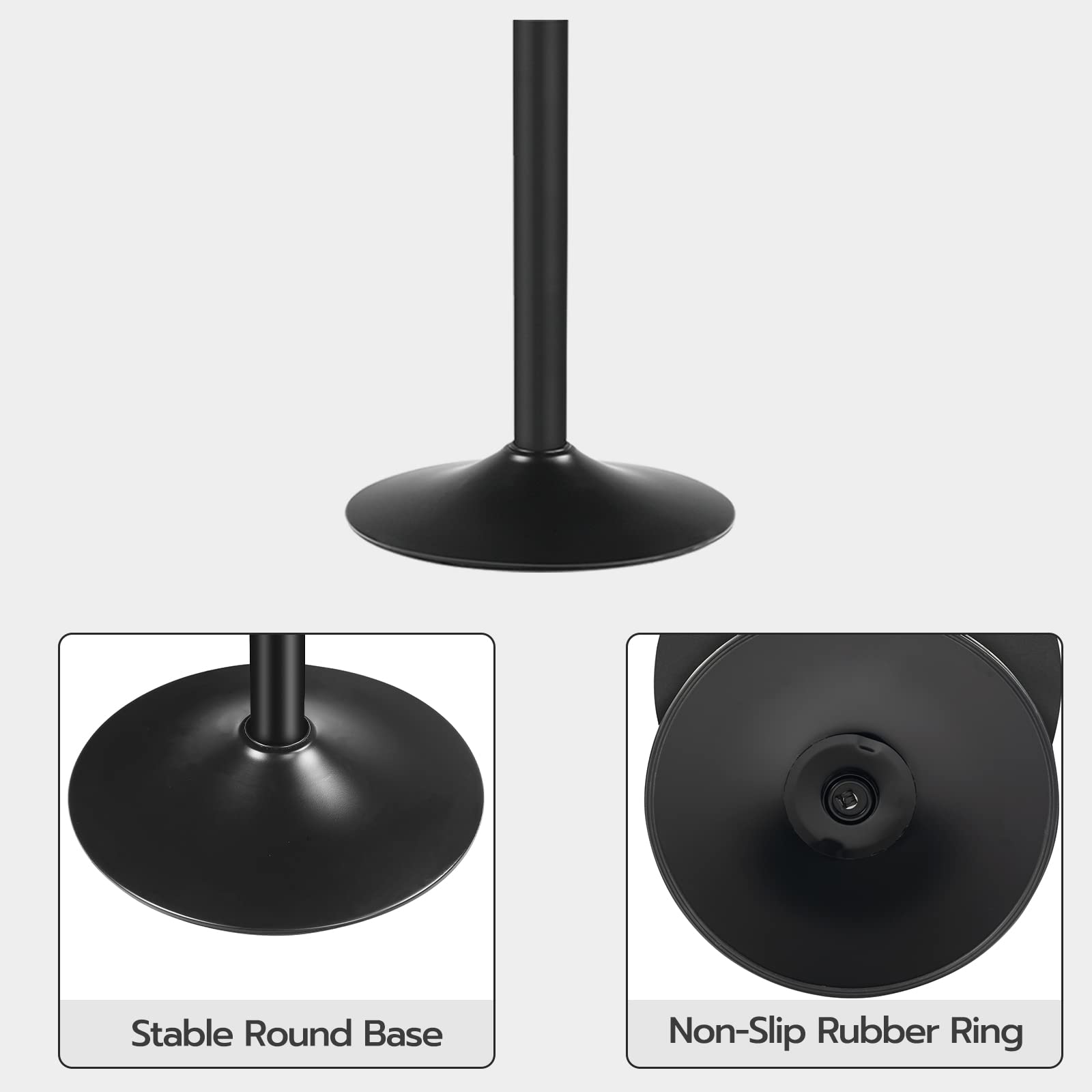 HOOBRO bar table easy assembly with clear instructions included.