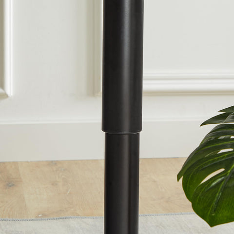 HOOBRO bar table modern black finish adds contemporary style.