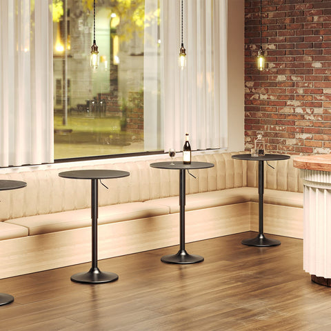 HOOBRO bar table particleboard top with smooth, durable surface for daily use.