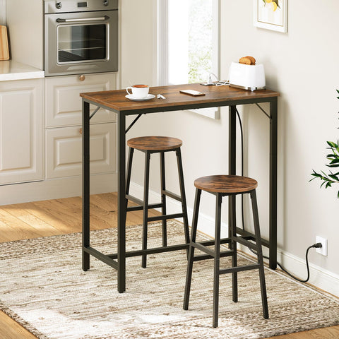 HOOBRO bar table in living room setup, functional coffee bar.