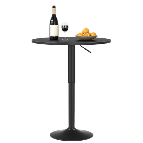 HOOBRO bar table wide base minimizes wobble on various floors.