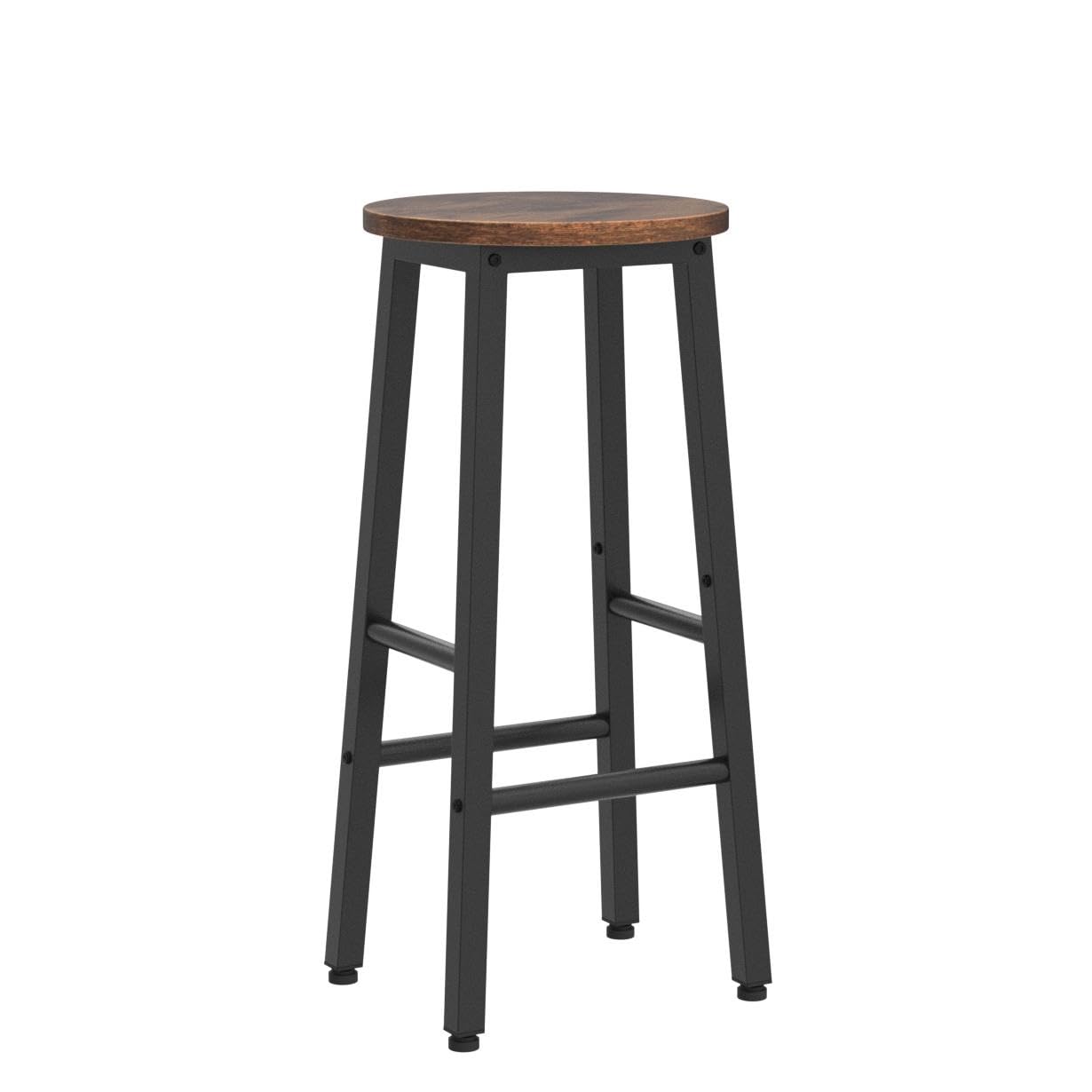 HOOBRO round-seat barstool with smooth edge protects clothes during seating