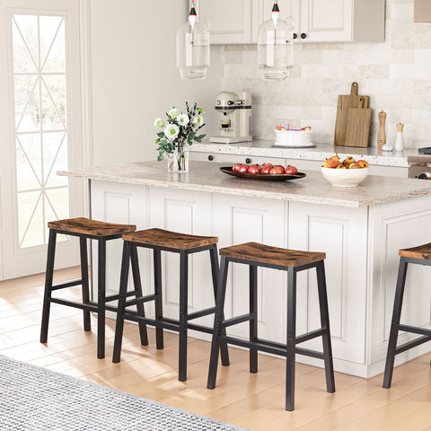 HOOBRO saddle-seat side view highlights slim profile for compact kitchens.