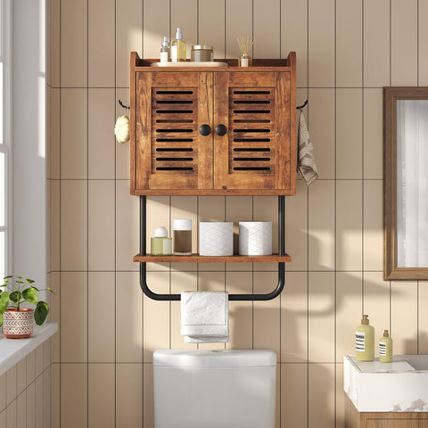 HOOBRO rustic brown with black frame complements rustic and modern interiors
