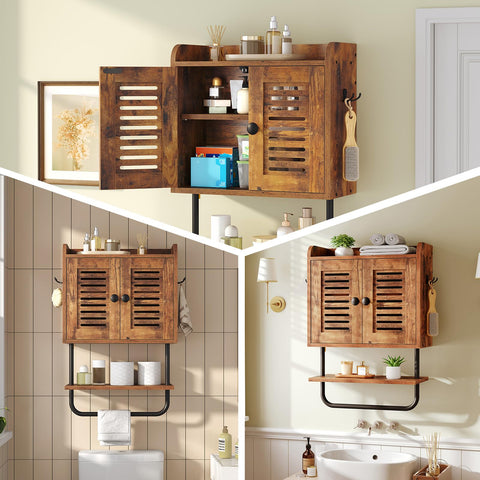 HOOBRO two side hooks organize brushes and accessories