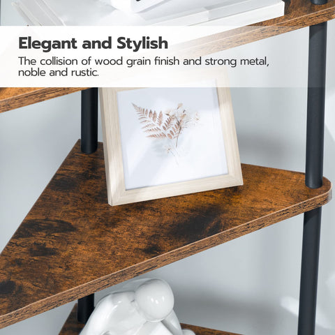 HOOBRO versatile corner unit fits into living room or office.