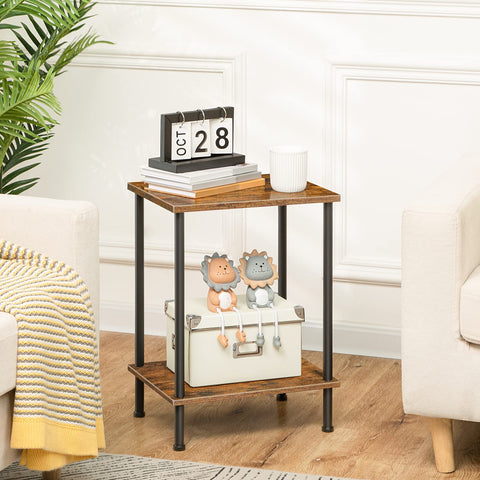 HOOBRO bedside table fits small spaces while storing essentials