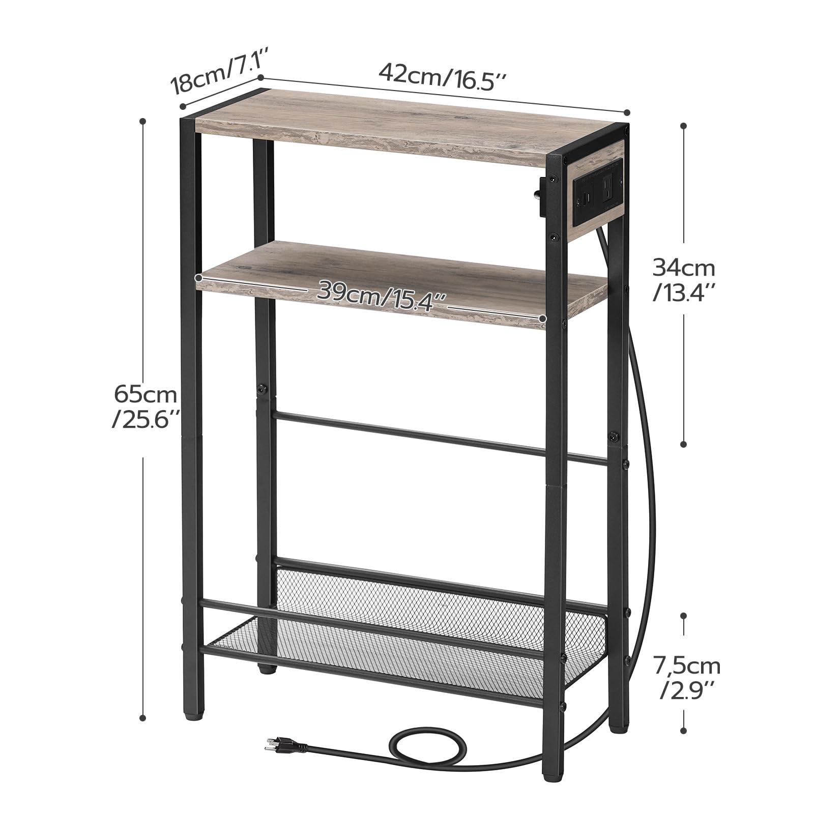 HOOBRO BG102UBZ01 sturdy structure supports decor and daily items with stability.
