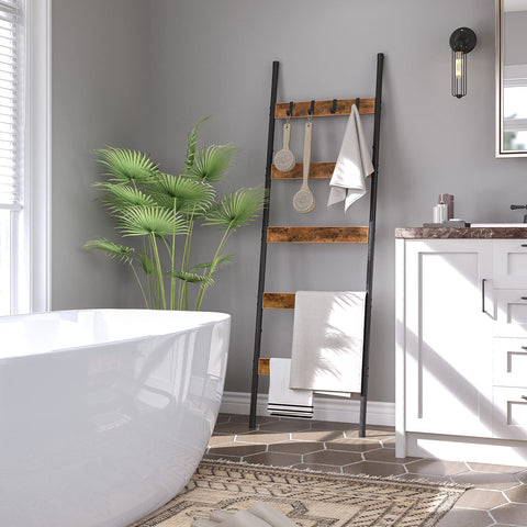 HOOBRO Blanket Ladder anti-tip kit enhances stability on uneven floors.