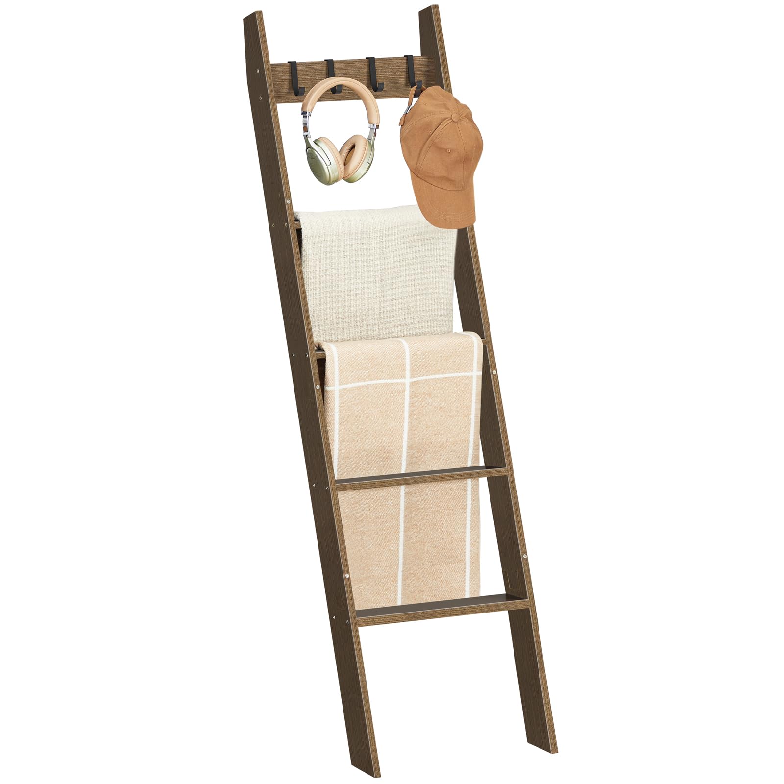 HOOBRO mocha finish blends warmth with practical storage design