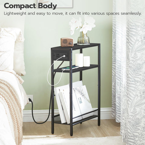HOOBRO bottom mesh rack for magazines and books storage